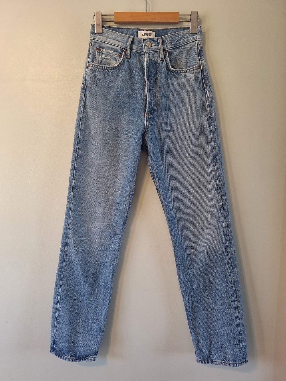 Agolde 90's Mid Rise Straight Jeans In Vault - Picture 4 of 16